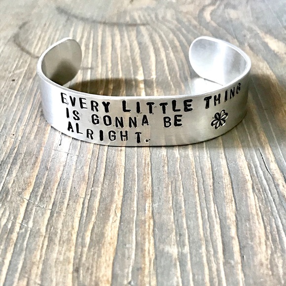 handmade Jewelry - Hand stamped adjustable metal cuff bracelet handmade Jewelry - Hand stamped adjustable metal cuff bracelet